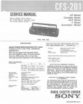 Сервисная инструкция SONY CFS-201