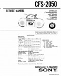 Сервисная инструкция SONY CFS-2050