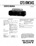 Сервисная инструкция Sony CFS-DW34S