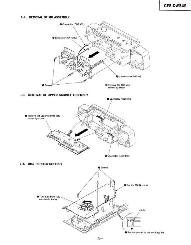 Сервисная инструкция Sony CFS-DW34S