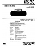 Сервисная инструкция SONY CFS-E50