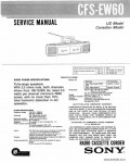 Сервисная инструкция SONY CFS-EW60
