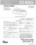 Сервисная инструкция SONY CFS-W303L