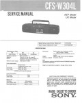 Сервисная инструкция Sony CFS-W304L