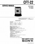 Сервисная инструкция SONY CFT-22