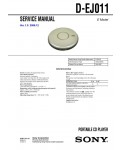 Сервисная инструкция Sony D-EJ011
