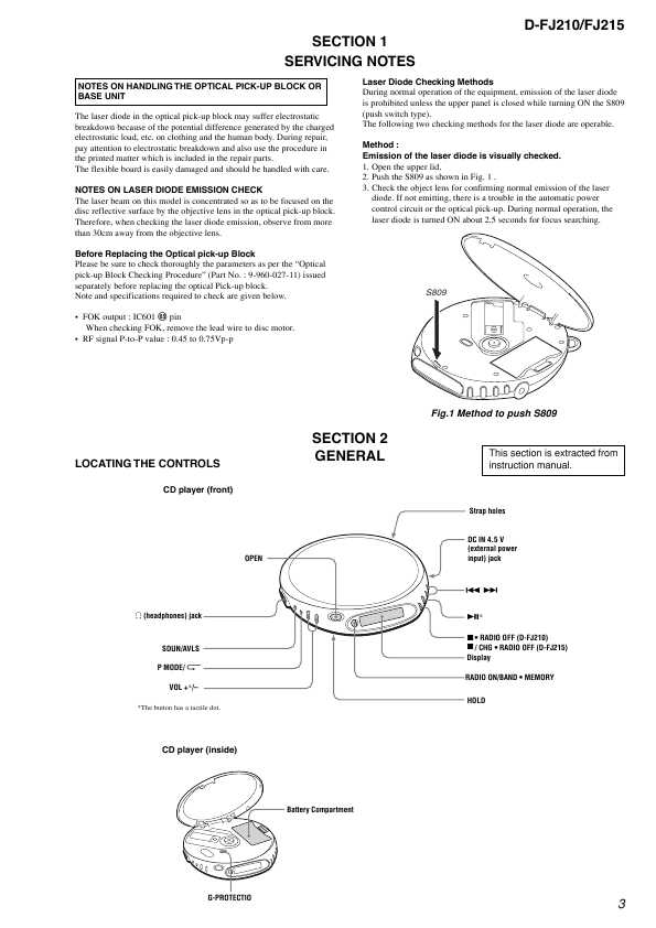 Сервисная инструкция Sony D-FJ210, D-FJ215