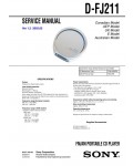 Сервисная инструкция Sony D-FJ211