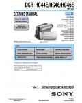 Сервисная инструкция Sony DCR-HC44E, DCR-HC46E, LVL2