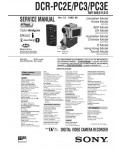 Сервисная инструкция Sony DCR-PC2E, DCR-PC3, DCR-PC3E