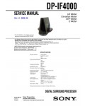 Сервисная инструкция Sony DP-IF4000