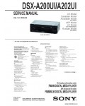 Сервисная инструкция SONY DSX-A200UI, A202UI