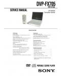 Сервисная инструкция Sony DVP-FX705