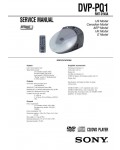 Сервисная инструкция Sony DVP-PQ1