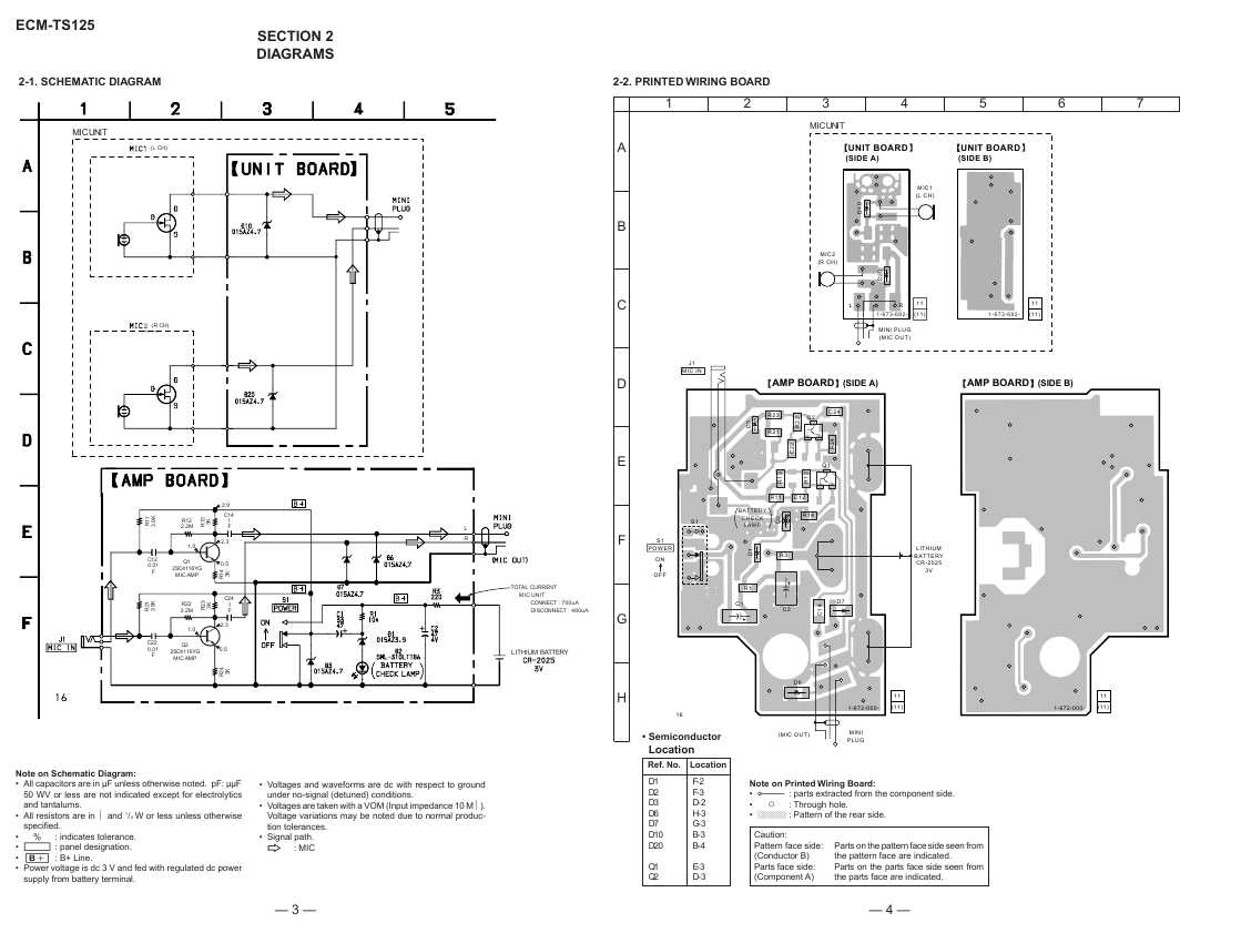 Сервисная инструкция Sony ECM-TS125