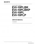 Сервисная инструкция SONY EVI-10PLBK