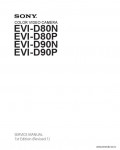 Сервисная инструкция SONY EVI-D80P, D90P