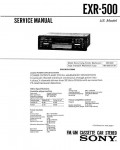 Сервисная инструкция Sony EXR-500