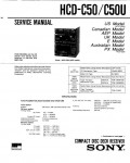 Сервисная инструкция Sony HCD-C50, HCD-C50U