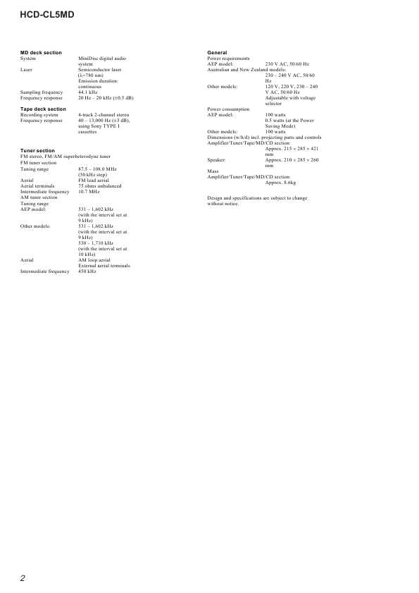 Сервисная инструкция Sony HCD-CL5MD