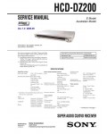 Сервисная инструкция Sony HCD-DZ200