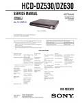 Сервисная инструкция Sony HCD-DZ530, HCD-DZ630