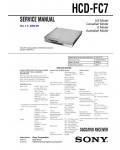 Сервисная инструкция Sony HCD-FC7