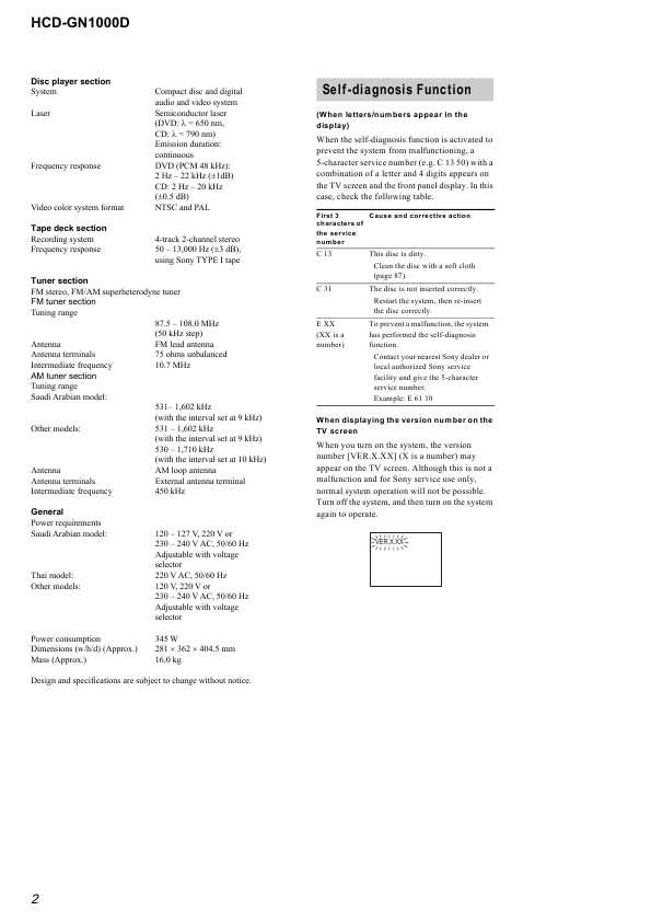 Сервисная инструкция Sony HCD-GN1000D