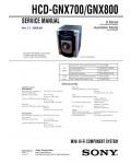 Сервисная инструкция Sony HCD-GNX700, HCD-GNX800