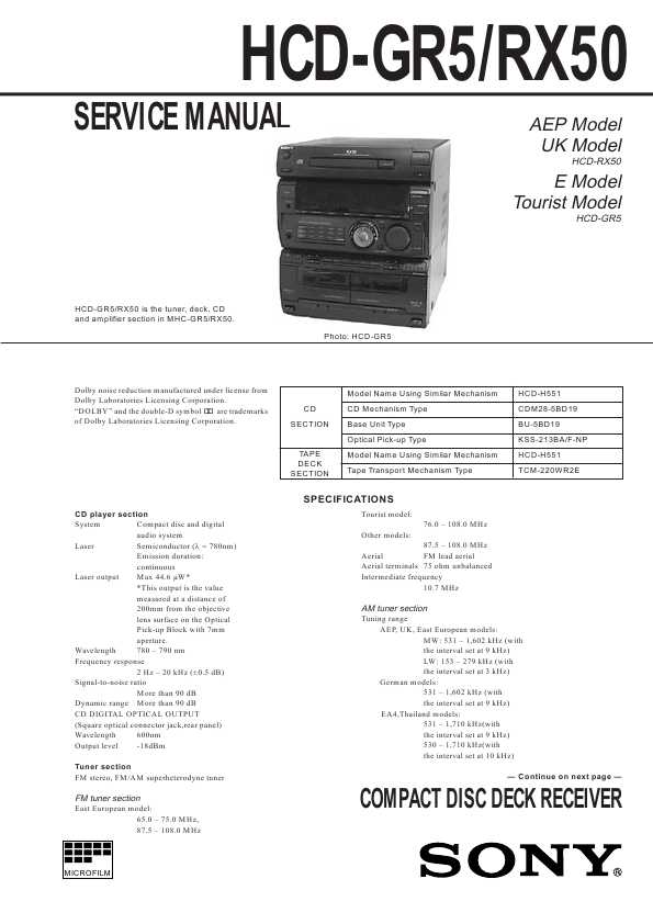 Sony Mhc-gr5  -  3