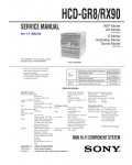 Сервисная инструкция Sony HCD-GR8, HCD-RX90