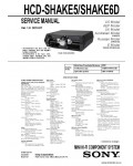 Сервисная инструкция SONY HCD-SHAKE5, SHAKE6D