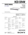 Сервисная инструкция Sony HCD-SR4W