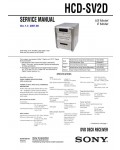 Сервисная инструкция Sony HCD-SV2D