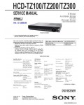 Сервисная инструкция SONY HCD-TZ100, TZ200, TZ300