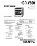 Сервисная инструкция Sony HCD-V800