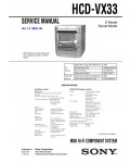Сервисная инструкция Sony HCD-VX33 (MHC-VX33)