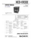 Сервисная инструкция Sony HCD-VX333 (MHC-VX333)