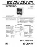 Сервисная инструкция Sony HCD-VX5A, HCD-VX5AJ, HCD-VX7A (MHC-VX5A, MHC-VX5AJ, MHC-VX7A)