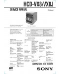Сервисная инструкция Sony HCD-VX8, HCD-VX8J (MHC-VX8, MHC-VX8J)