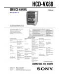 Сервисная инструкция Sony HCD-VX88