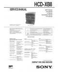 Сервисная инструкция Sony HCD-XB8