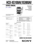 Сервисная инструкция Sony HCD-XG100AV, HCD-XG900AV (LBT-XG100AV, LBT-XG900AV)