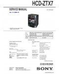 Сервисная инструкция SONY HCD-ZTX7