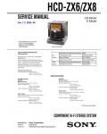 Сервисная инструкция Sony HCD-ZX6, ZX8
