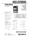 Сервисная инструкция Sony HCD-ZX70DVD (MHC-ZX70DVD)