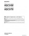 Сервисная инструкция SONY HDC3100, HDC3170