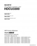 Сервисная инструкция SONY HDC3300, MM, 1st-edition, REV.3