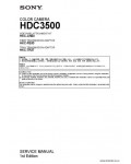 Сервисная инструкция SONY HDC3500