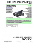 Сервисная инструкция Sony HDR-HC1E, Level 3